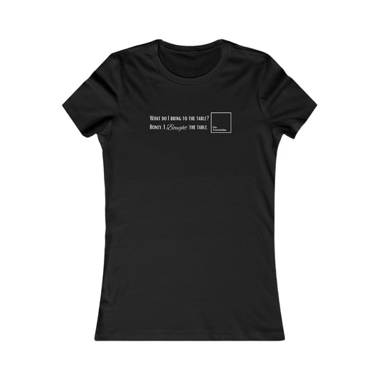 Slim Fit Women's T-shirt - Table